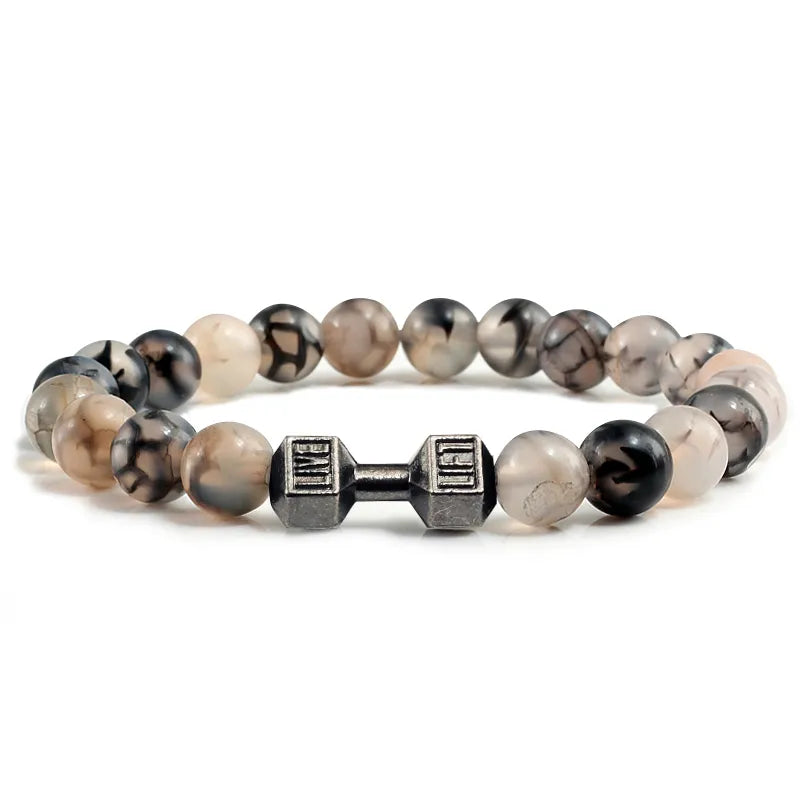 Natural Volcanic Stone Bracelet Men